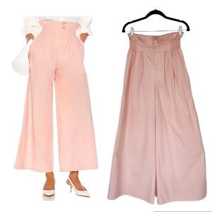 NEW L'ACADEMIE x REVOLVE 'Marielle' Wide Leg Paperbag Waist Pant XS